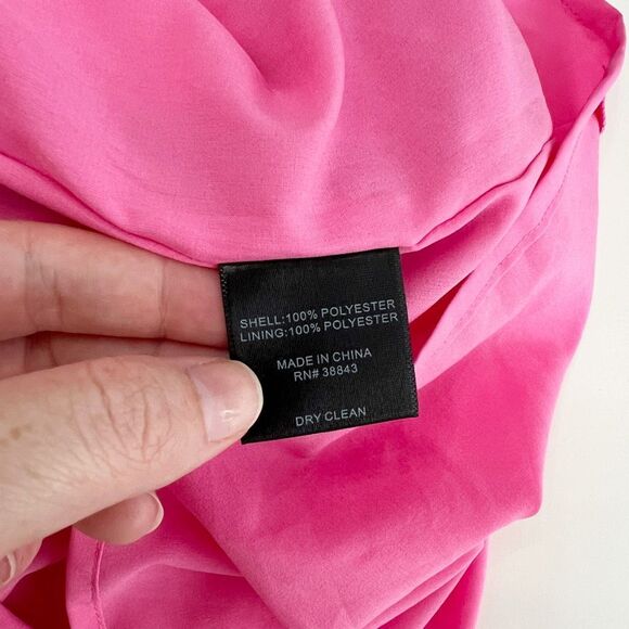 Sam Edelman Womens Pink Tropical Lemon Print High Neck Shift Dress Size 4 NWT - Picture 7 of 9